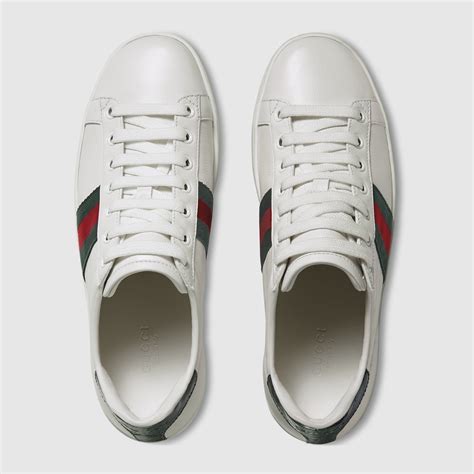 gucci ace black stripe|gucci ace low top sneakers.